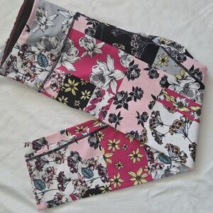 Calvin Klein Performance Pink and Black Floral Leggings
